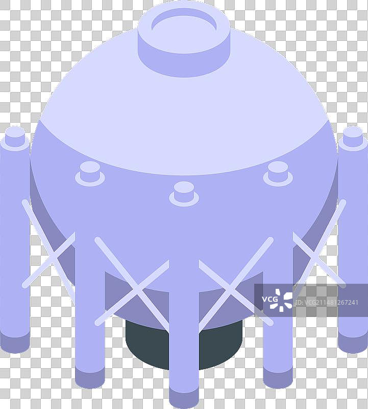 氢气罐等距图标图片素材