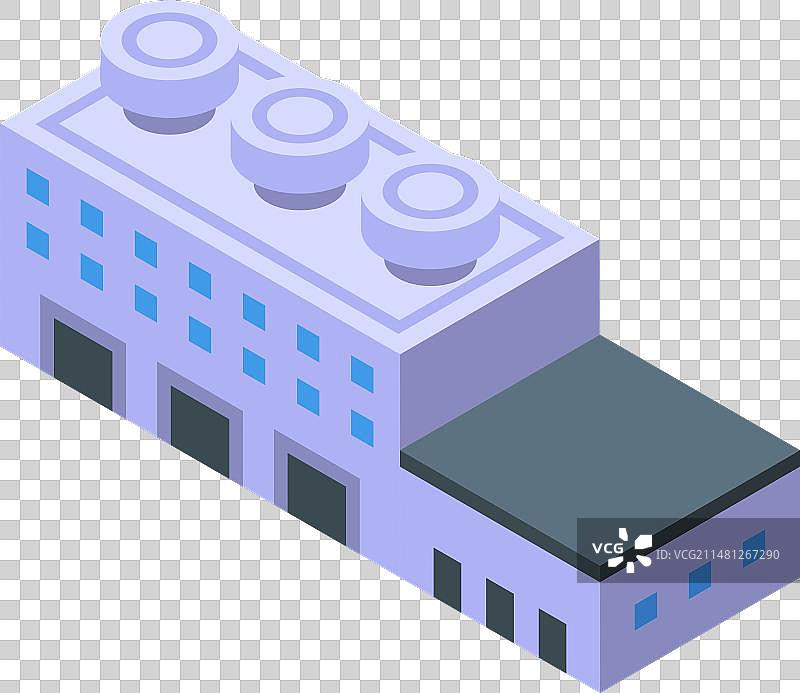 2.5D生物工厂图标液体来源图片素材