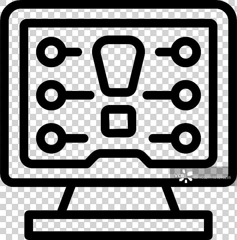 数据欺诈网络图标轮廓威胁图片素材