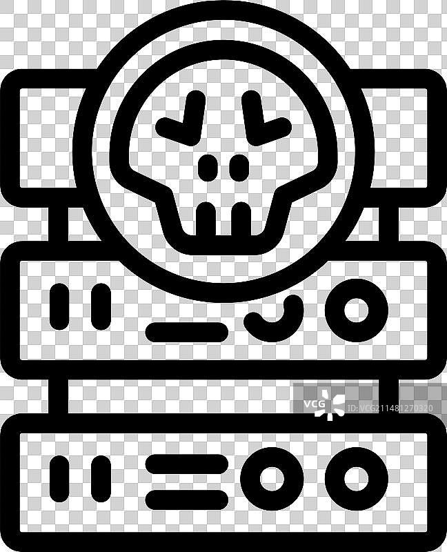 服务器攻击图标图片素材