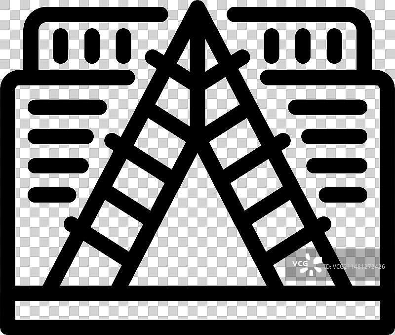 画廊图片轮廓图标图片素材