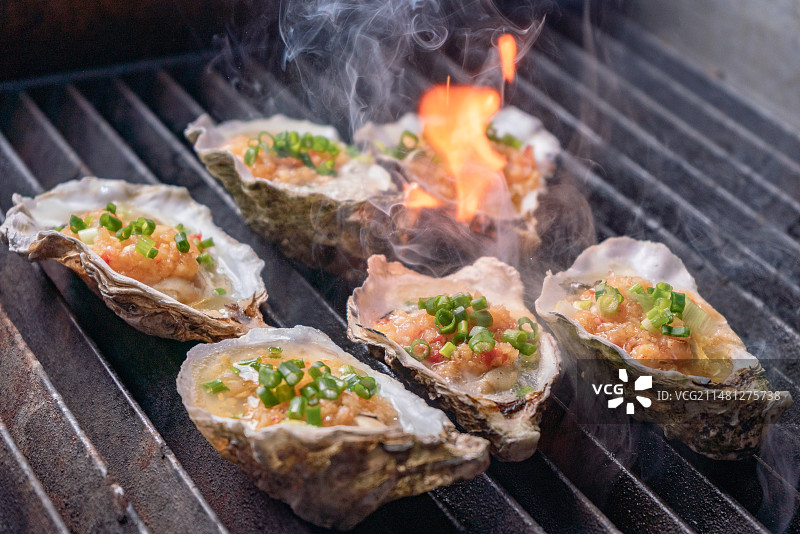 烤牡蛎图片素材