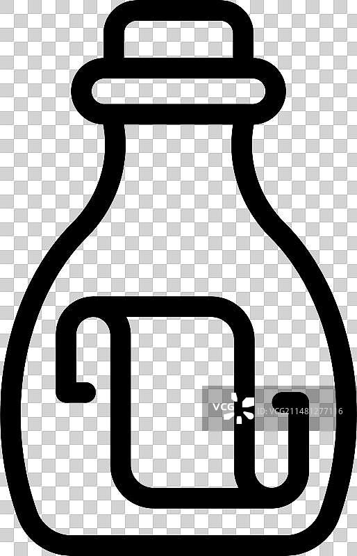 SOS水瓶图标，轮廓，水图片素材