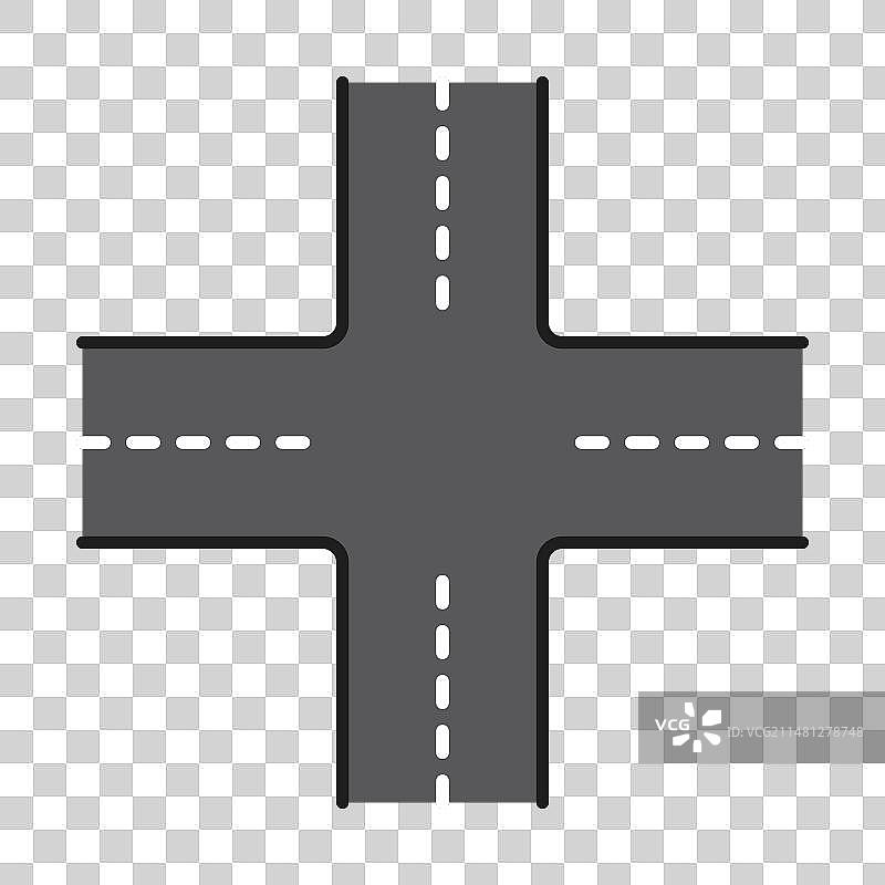 高速公路路口交通十字路口图片素材