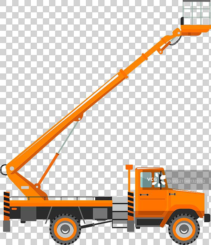高空作业平台斗臂车图标图片素材