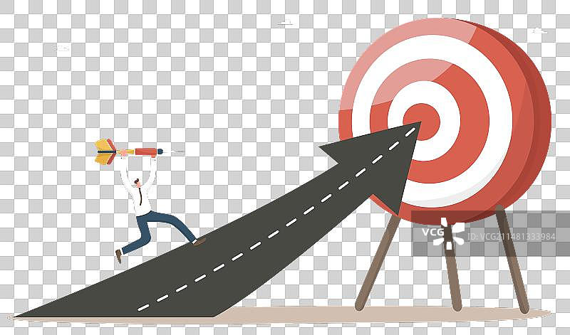 手持飞镖奔向目标的男子图片素材