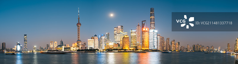 上海陆家嘴建筑群全景风光图片素材
