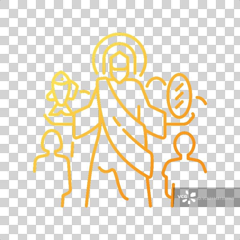 五千渐变线性图标的喂养图片素材