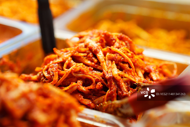 沈阳西塔区，朝鲜族民俗街，泡菜图片素材