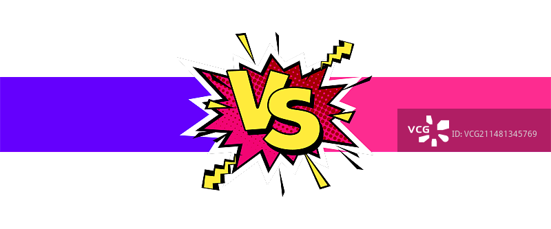 卡通漫画背景VS战斗漫画图片素材