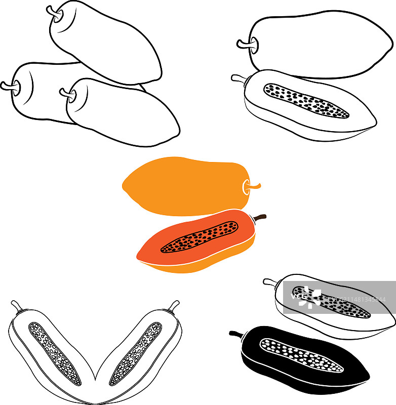木瓜图标图片素材