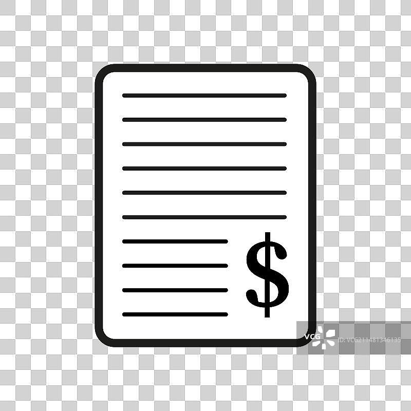 发票图标EPS 10图片素材