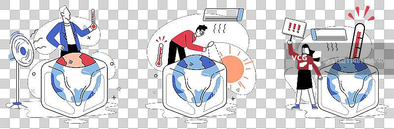 气候变暖的故事图片素材