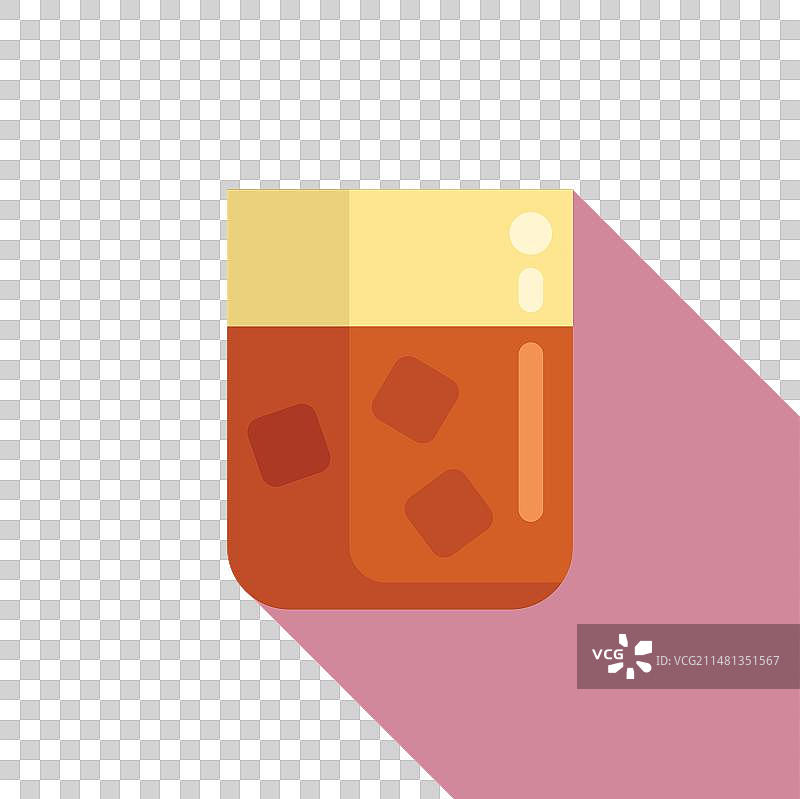 飞机茶杯扁平服务图标图片素材