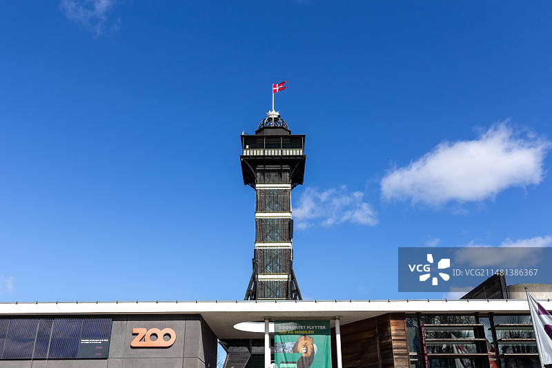 2019年3月19日，丹麦哥本哈根动物园观景塔图片素材
