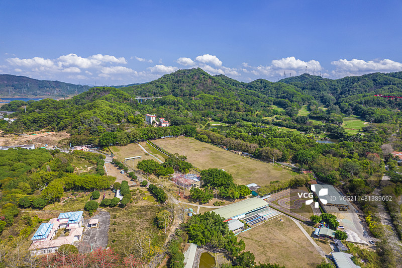 深圳光明滑草场 光明滑草游乐园图片素材