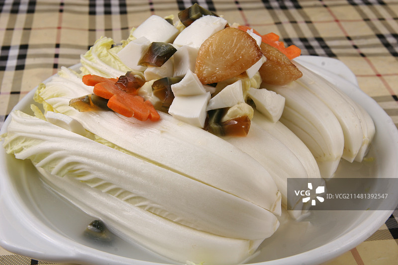 上汤娃娃菜图片素材