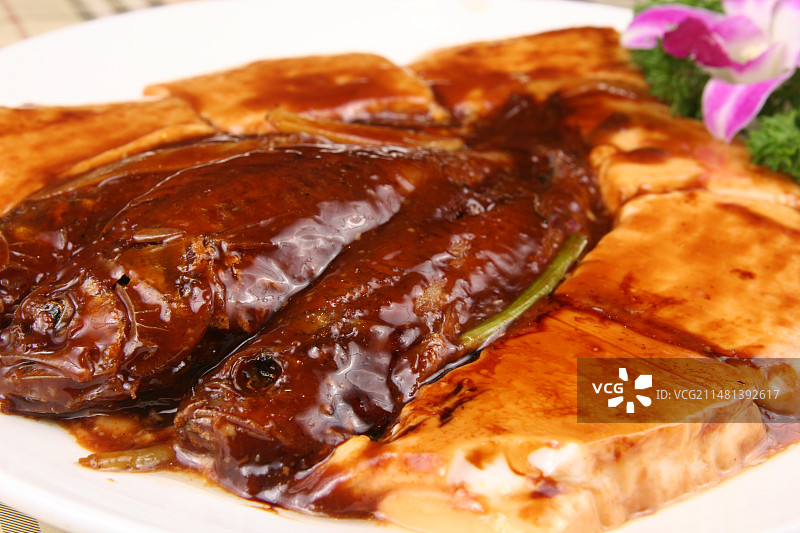 小黄鱼烧豆腐图片素材