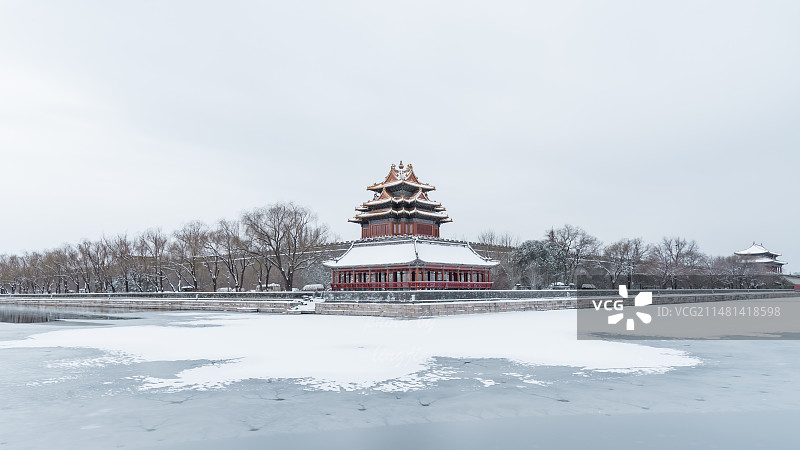 故宫角楼雪日图片素材