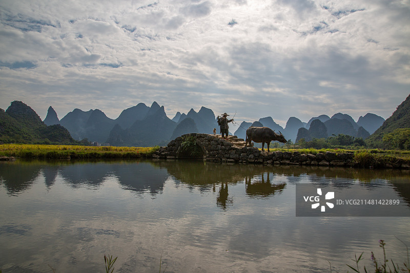 桂林田心村状元桥图片素材