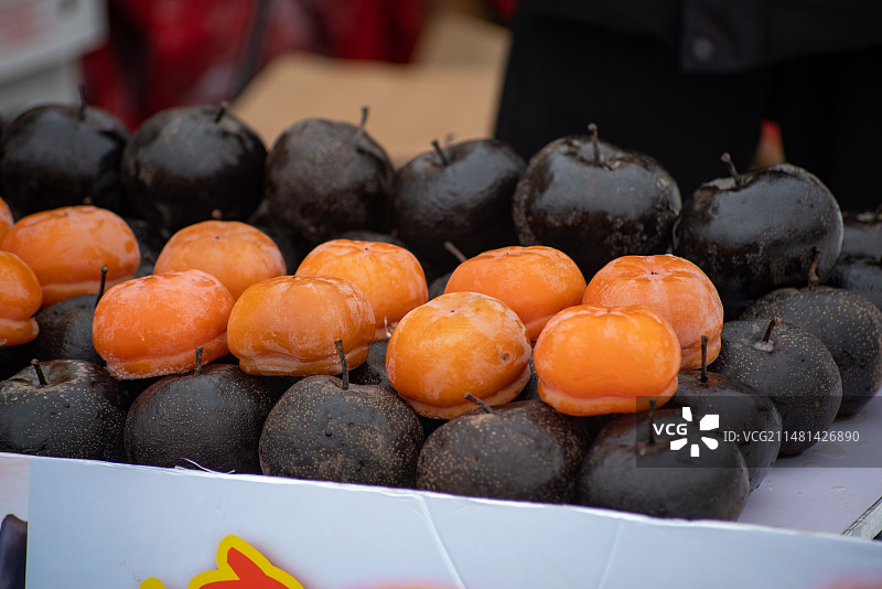 东北冻梨特写照片图片素材