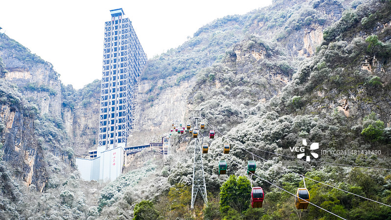 巫峡雪景图片素材