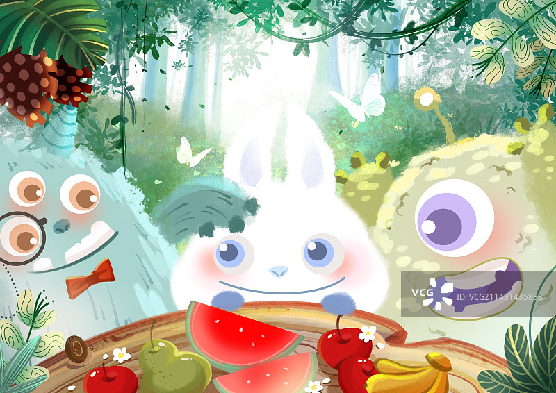 森林下午茶图片素材