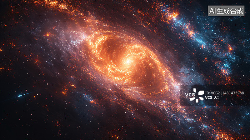 【AI数字艺术】彩色抽象背景与柔光星辰梦幻概念插图图片素材