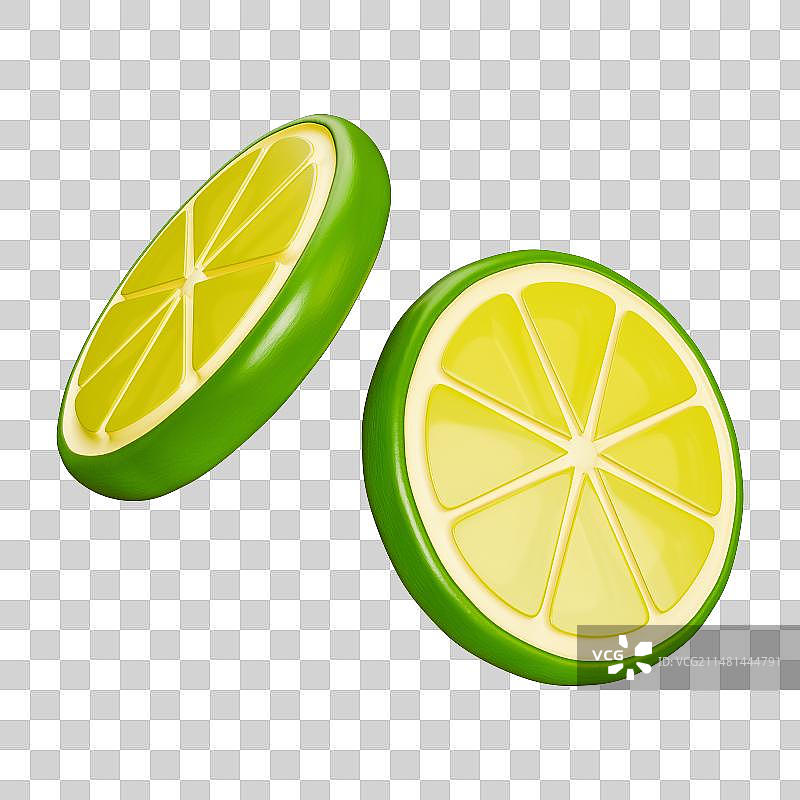 3D立体元素夏季水果蔬菜健康饮食图片素材