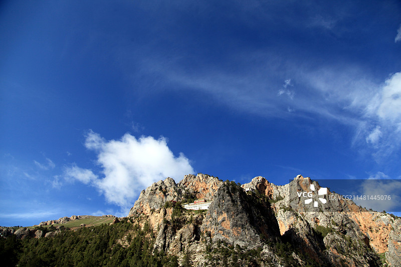 玉树囊谦尕尔寺图片素材