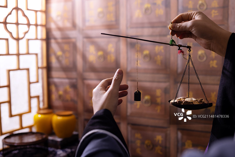 古代中医称药图片素材