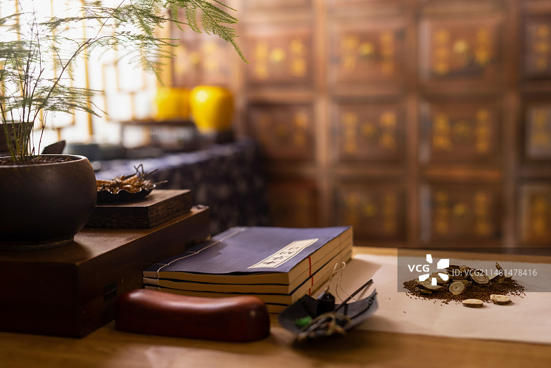 中药铺空镜,中医概念图片素材