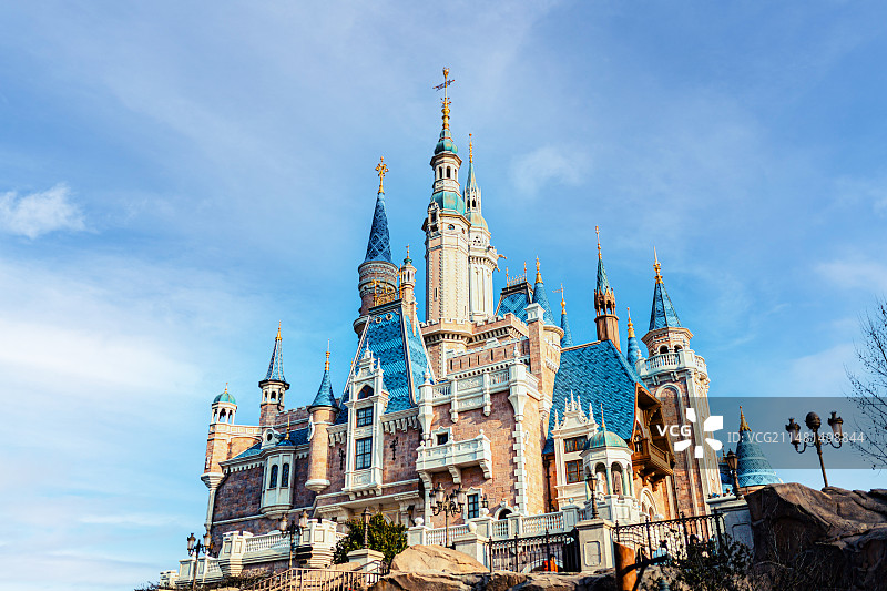 上海迪士尼主题乐园城堡图片素材