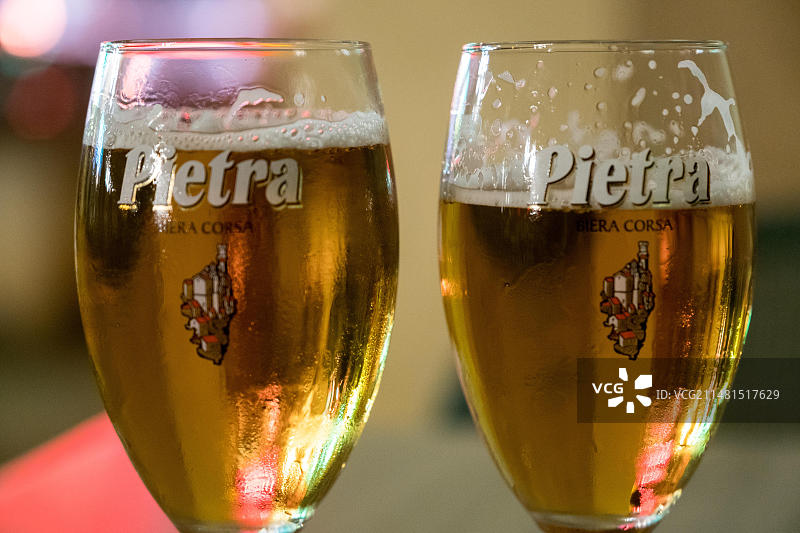 科西嘉岛栗子啤酒图片素材