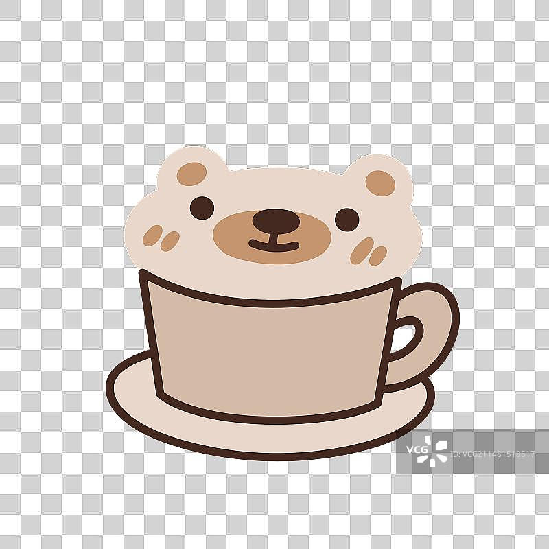 带泡沫的卡布奇诺咖啡杯图片素材