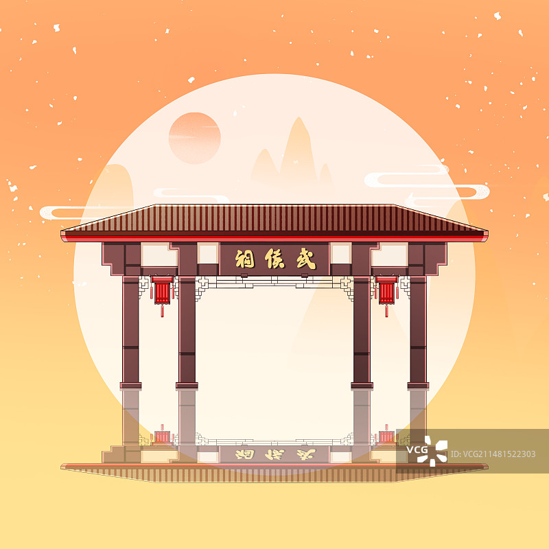 成都武侯祠图片素材