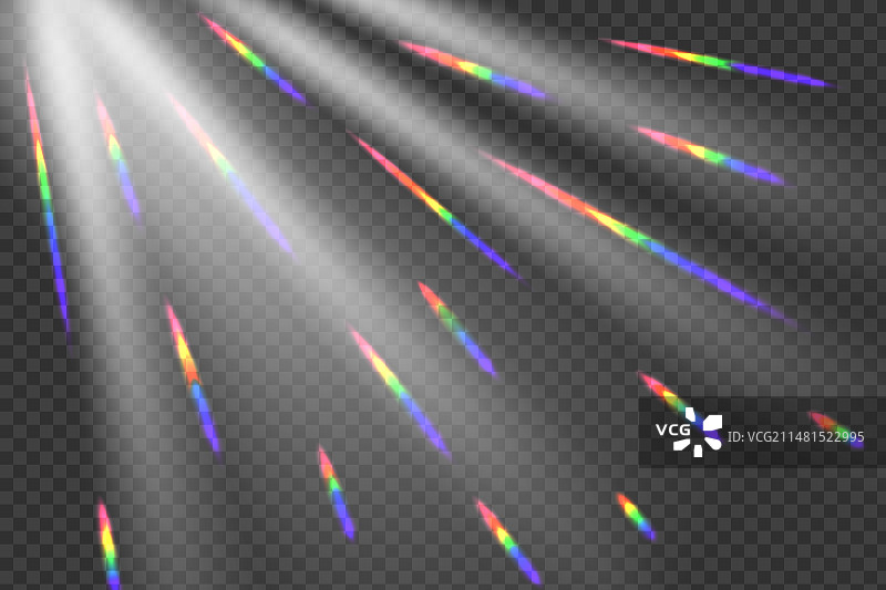 彩虹棱镜光线图片素材