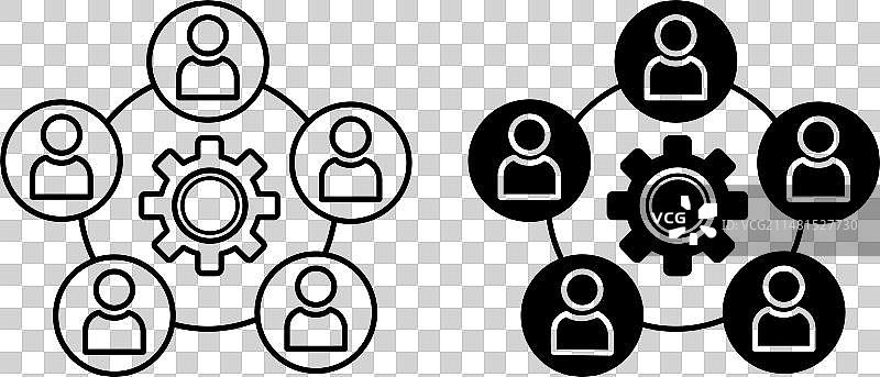 人们的协作图标图片素材