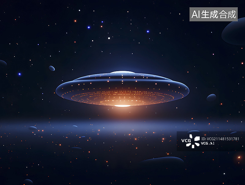 【AI数字艺术】外星飞碟图片素材