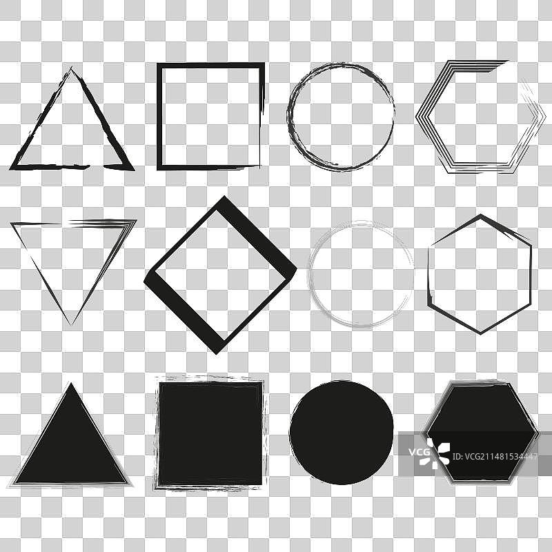 笔触图标EPS 10图片素材