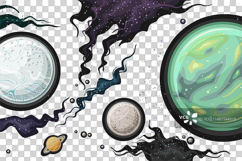 奇幻太空图表图片素材