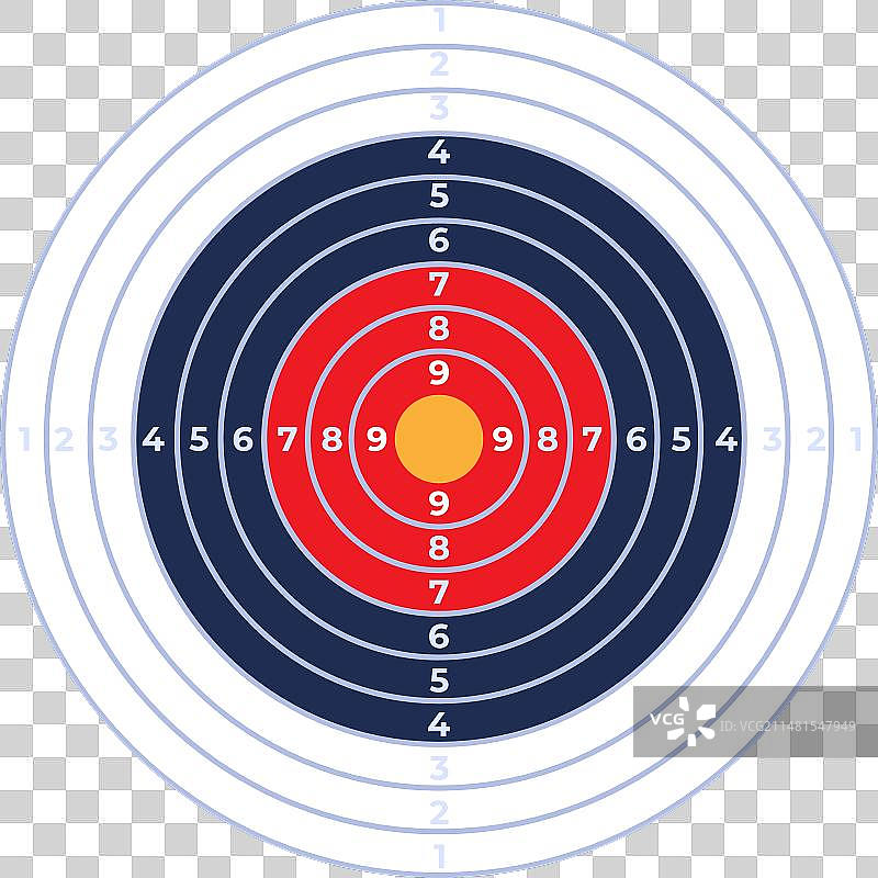 靶心和带有数字的飞镖盘图片素材