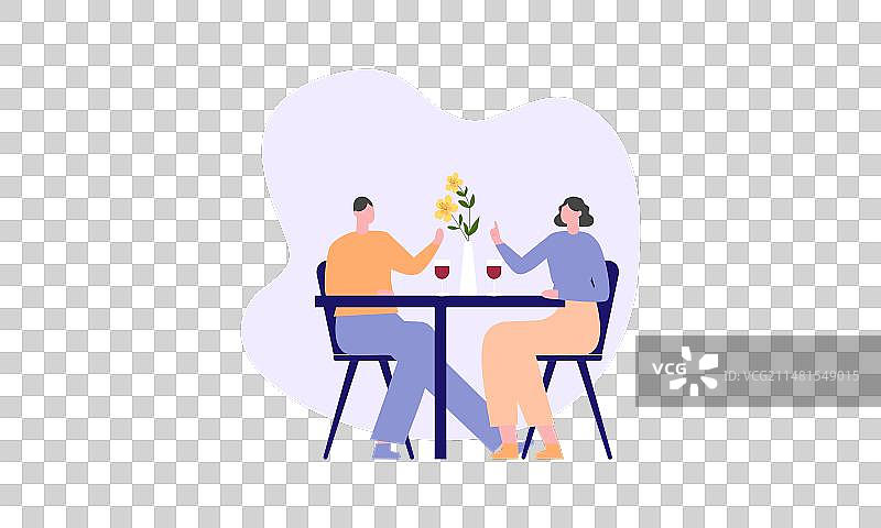 年轻情侣休闲约会之夜图片素材