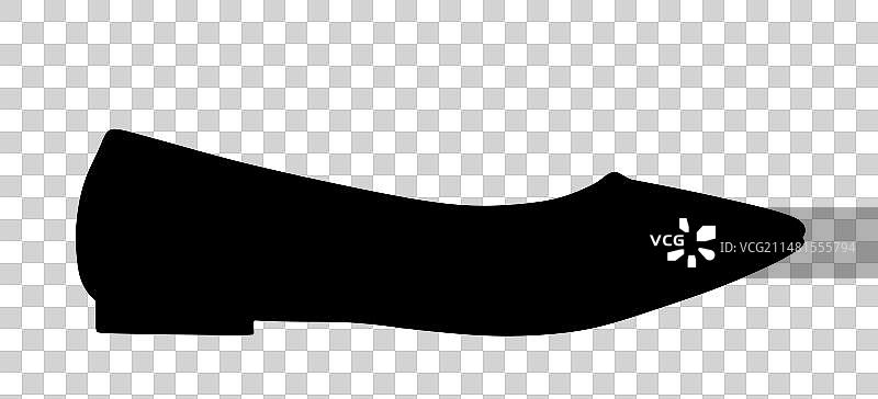 优雅女鞋剪影图片素材