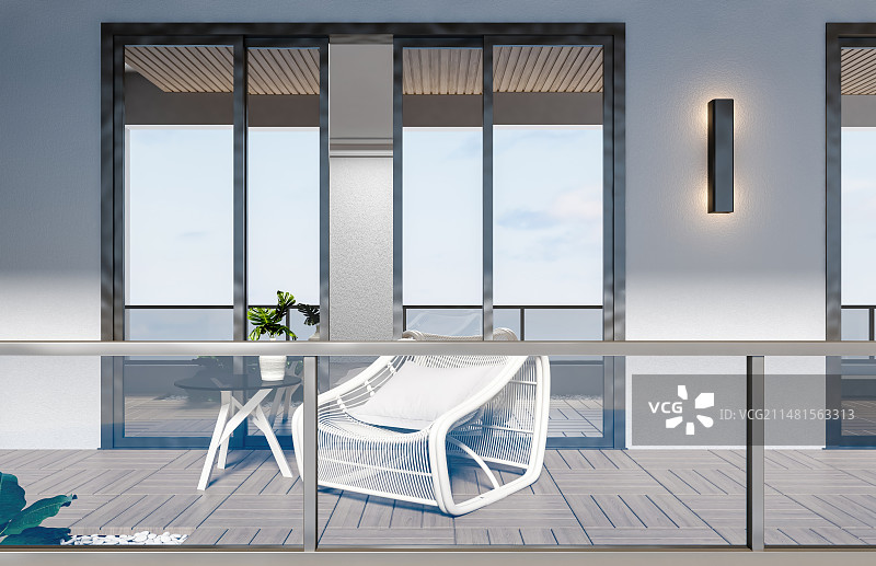 海景房露台阳台图片素材