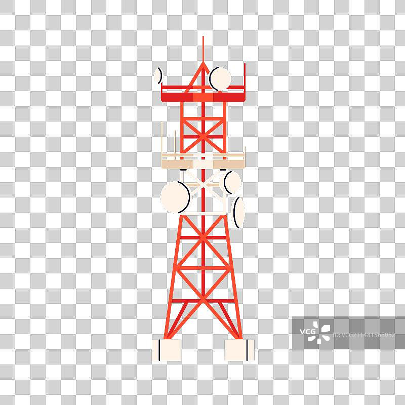 电信塔广播无线电桅杆图片素材