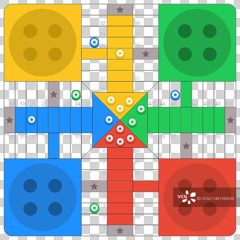 飞行棋棋盘策略游戏图片素材