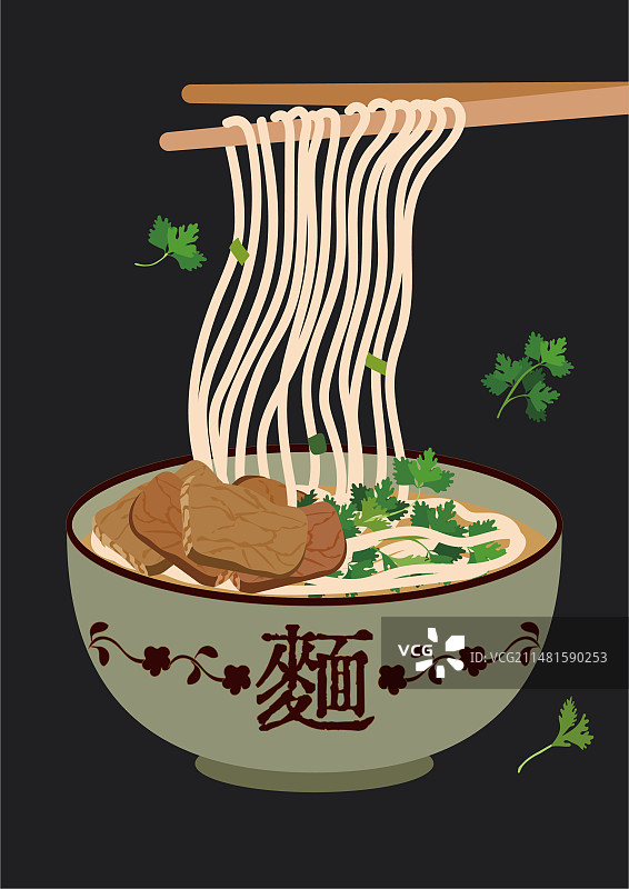 一碗羊肉面条汤面拉面图片素材