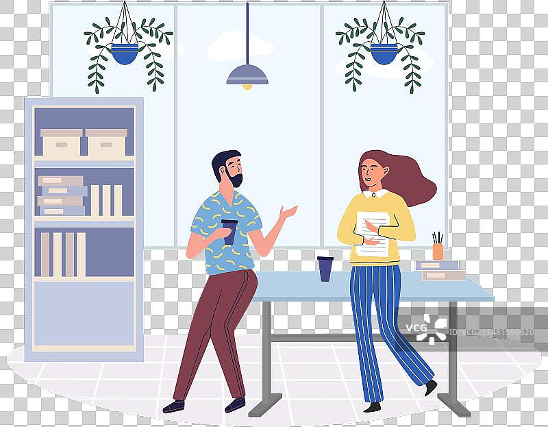 同事间的有效协作图片素材