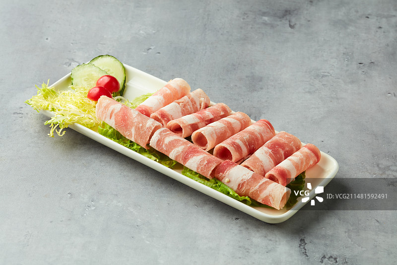 牛肉卷羊肉卷图片素材